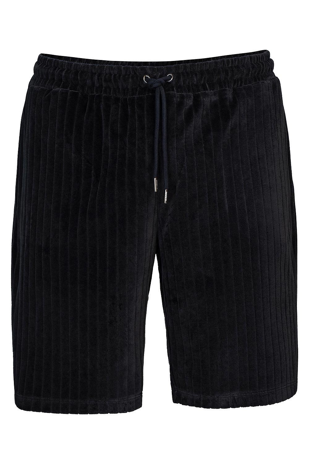 Pantaloni scurti oversize bleumarin in dungi 1