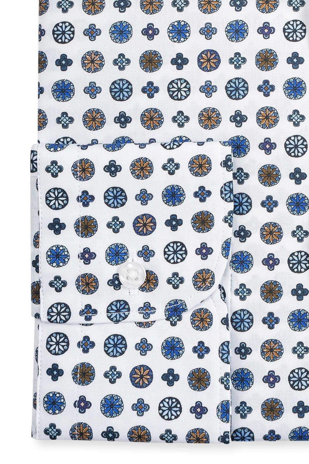 Camasa shaped alba print geometric 2