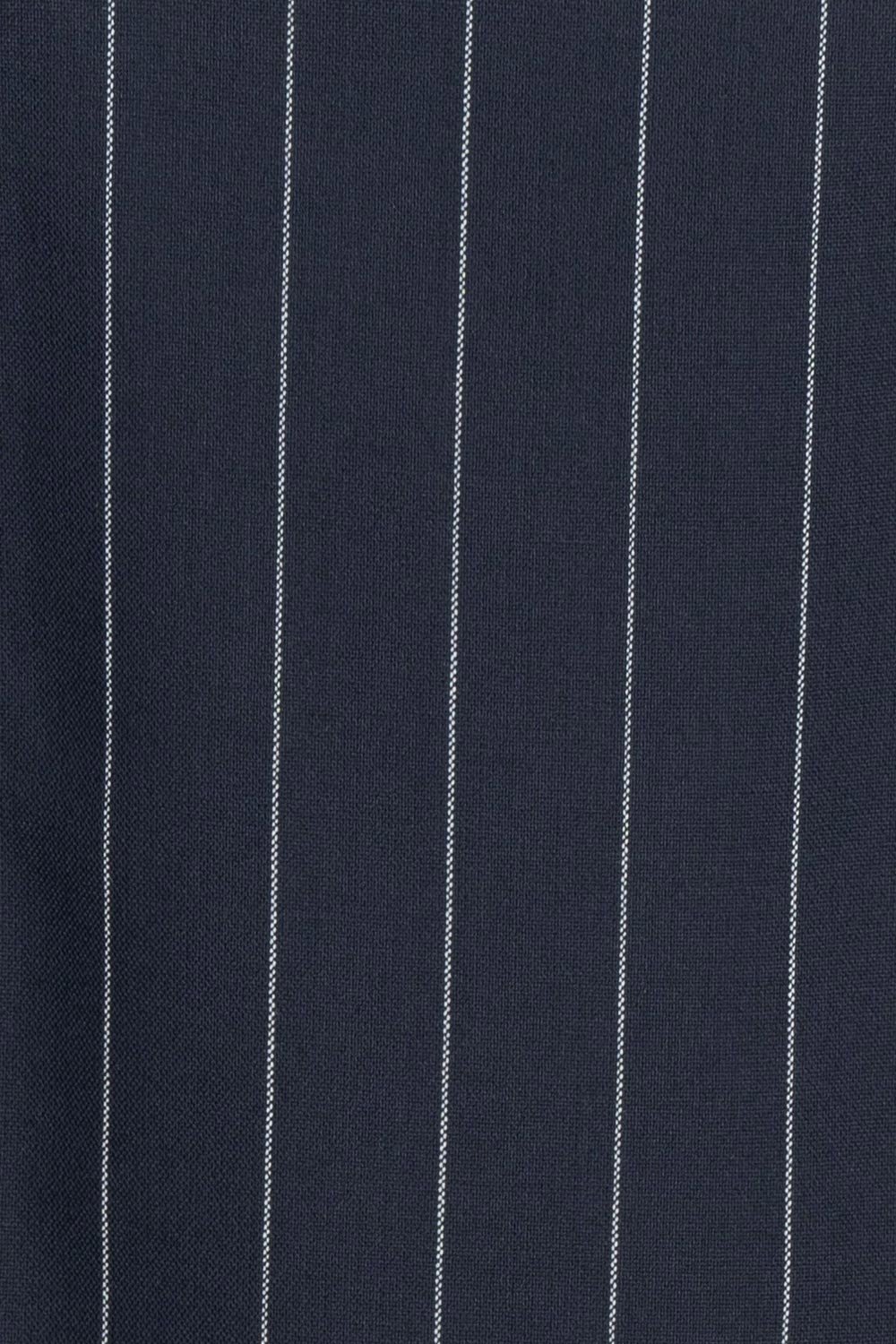 Costum slim bleumarin in dungi 3