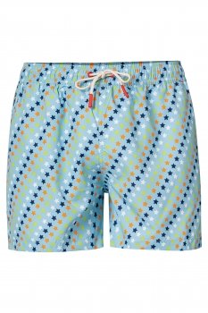 Short slim multicolor print 