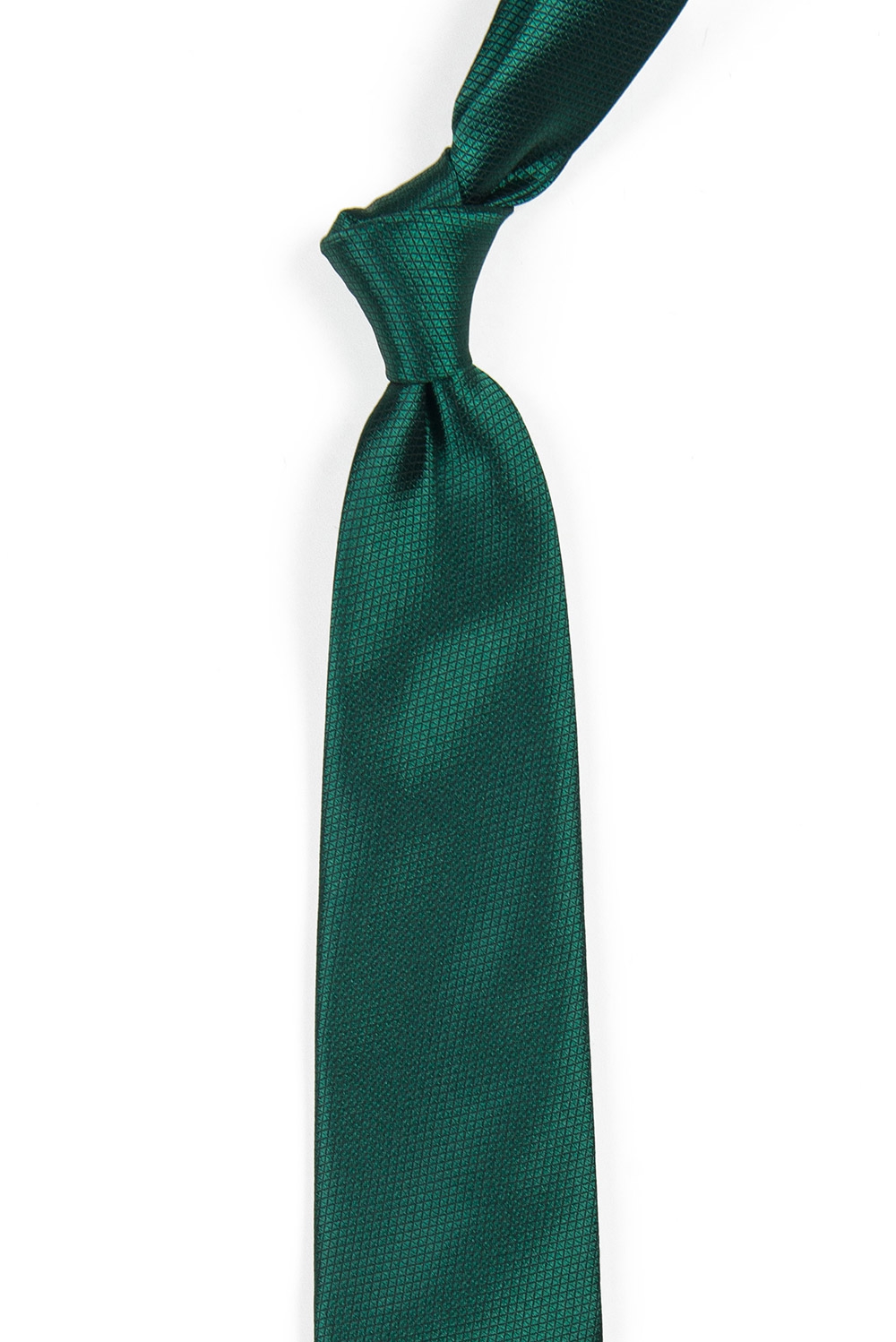 Cravata verde uni 1