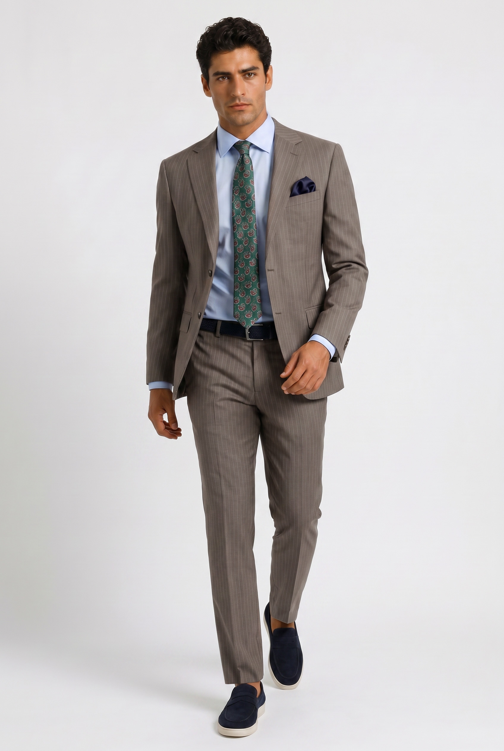Costum slim maro in dungi 0