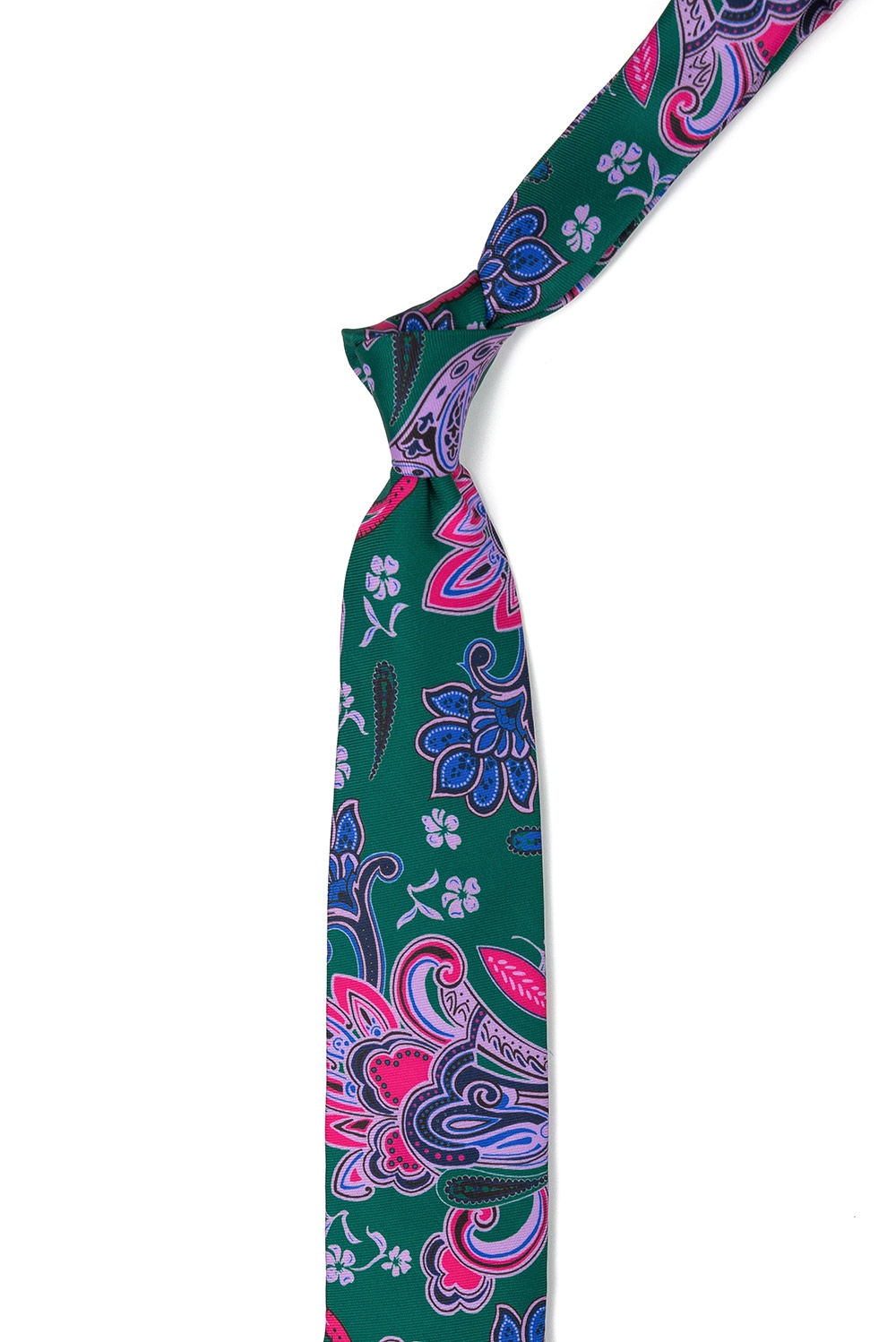 Cravata poliester multicolora print floral 1