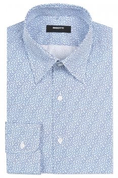 Camasa slim alba print floral