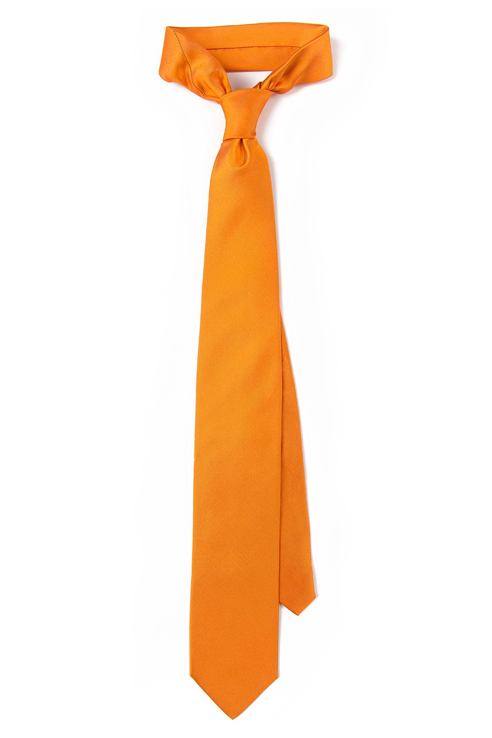 Cravata matase oranj uni 0
