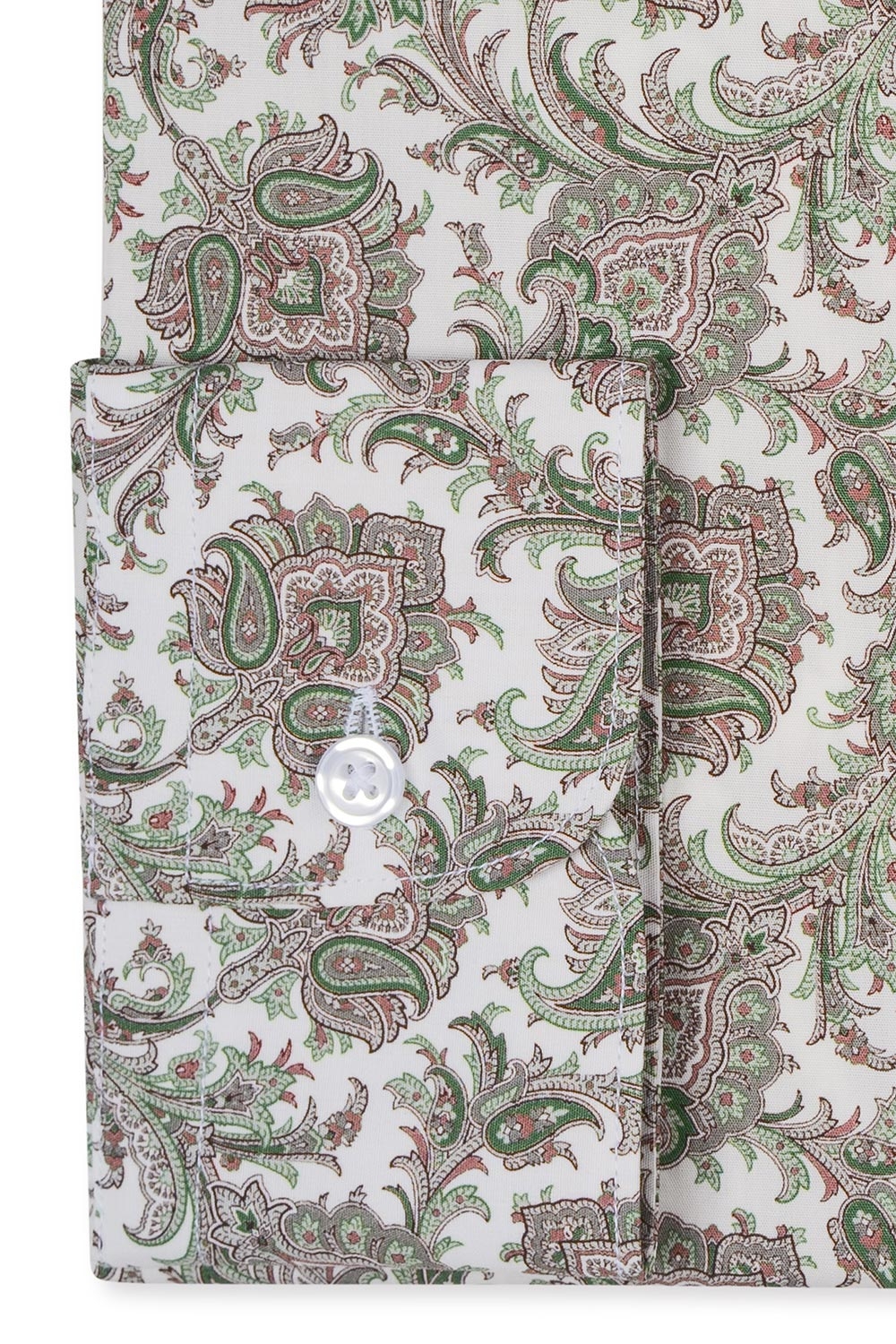 Camasa slim alba print floral 2