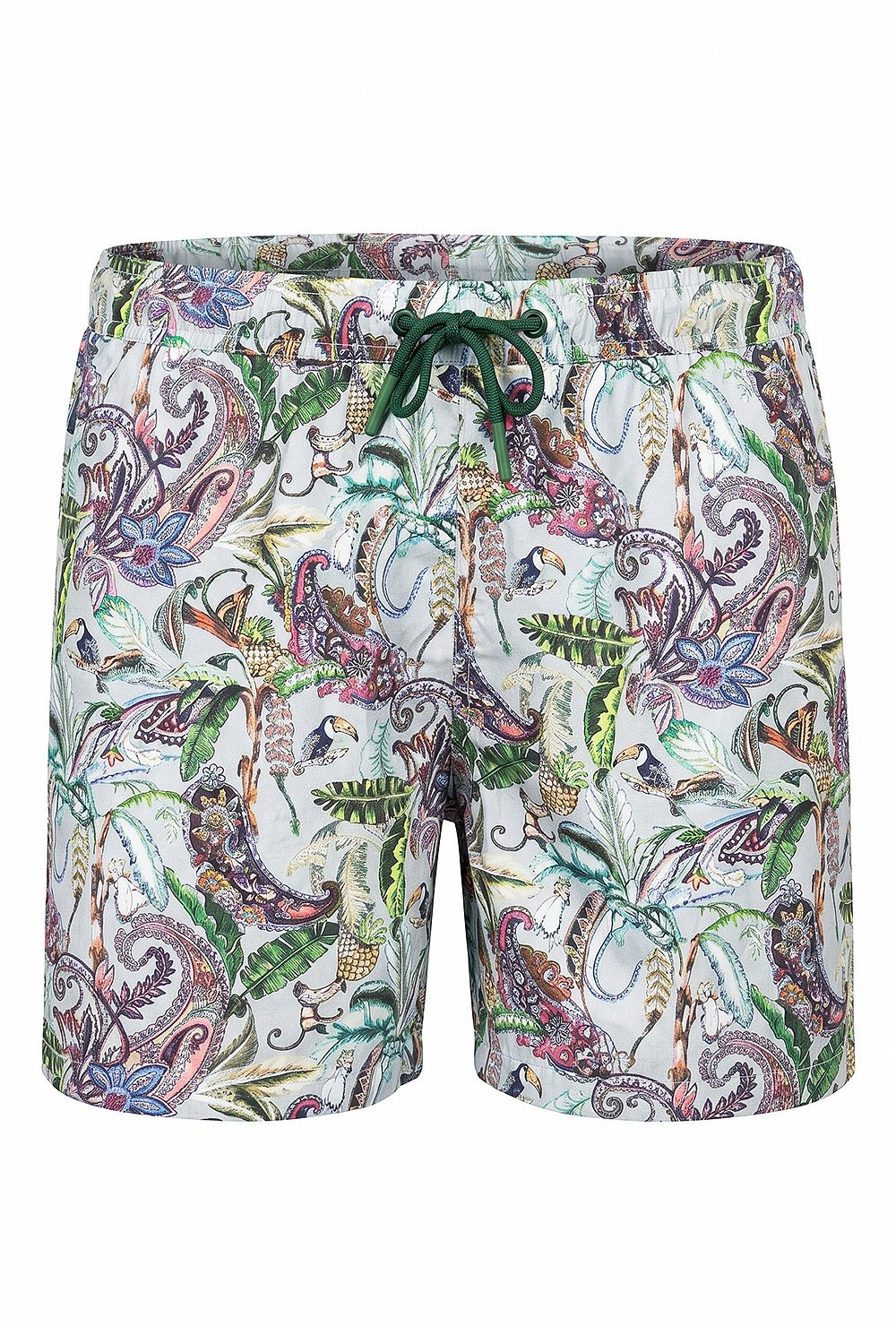 Short slim gri print 0