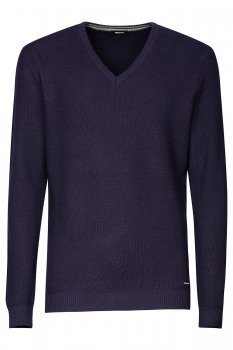 Slim body purple sweater