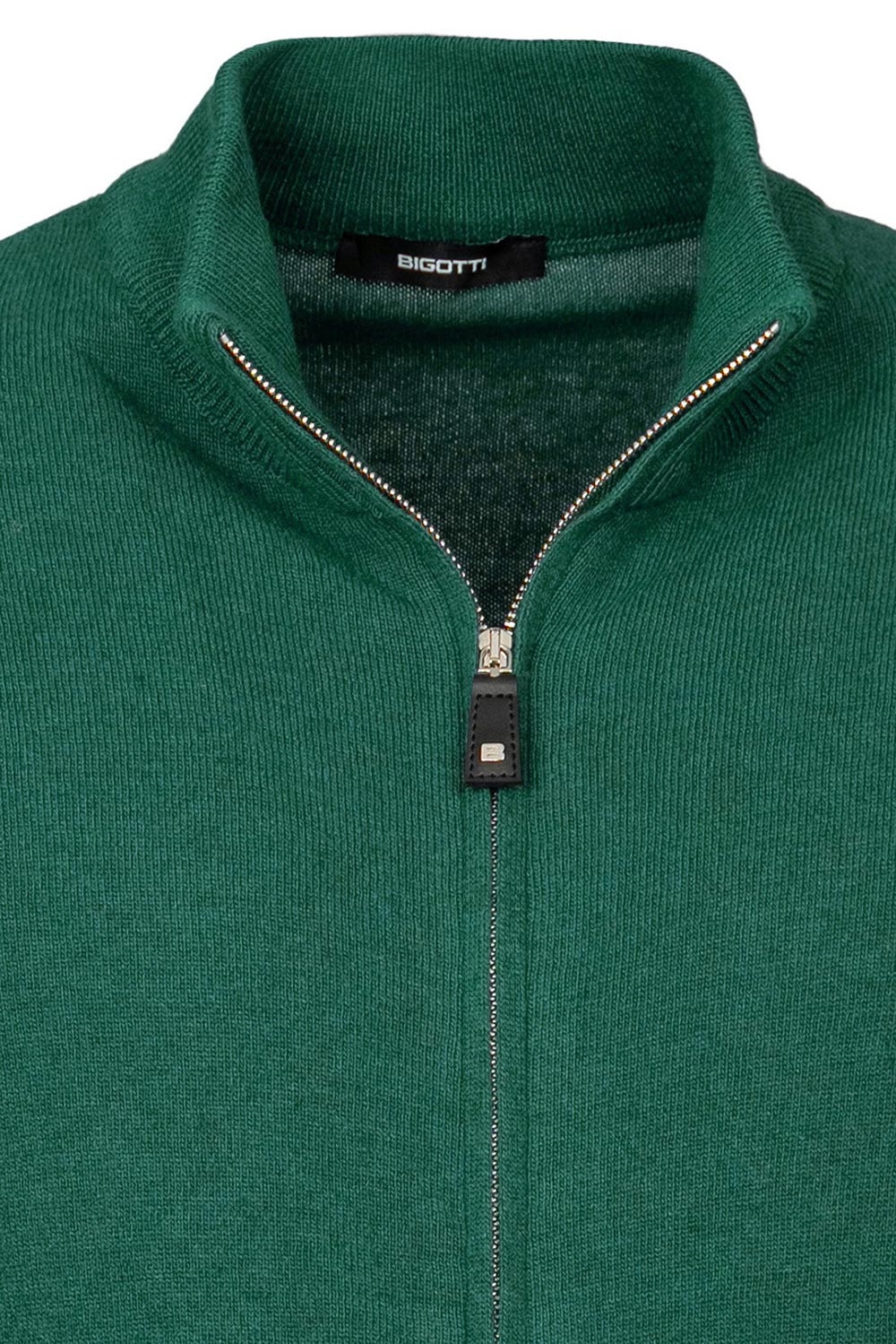 Slim body green sweater 1