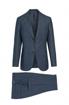 Costum slim bleumarin uni