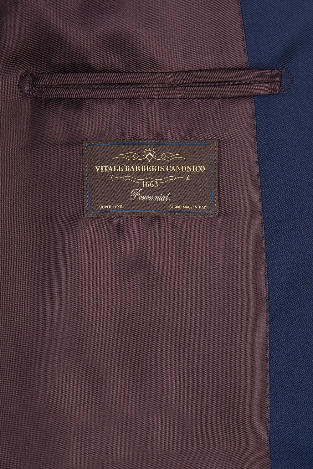 Slim blue plain suit 1