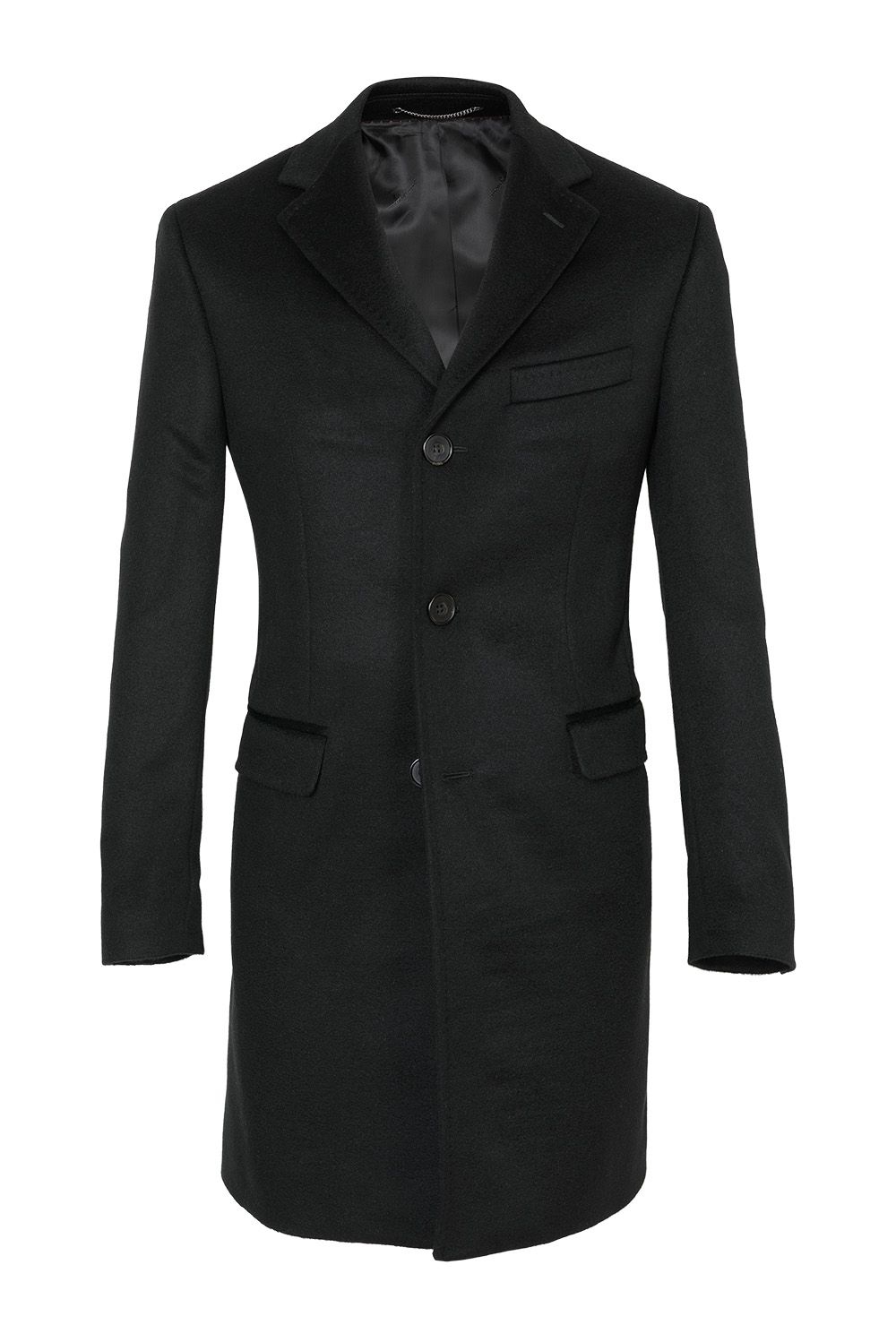 Palton clasic capone negru uni 1