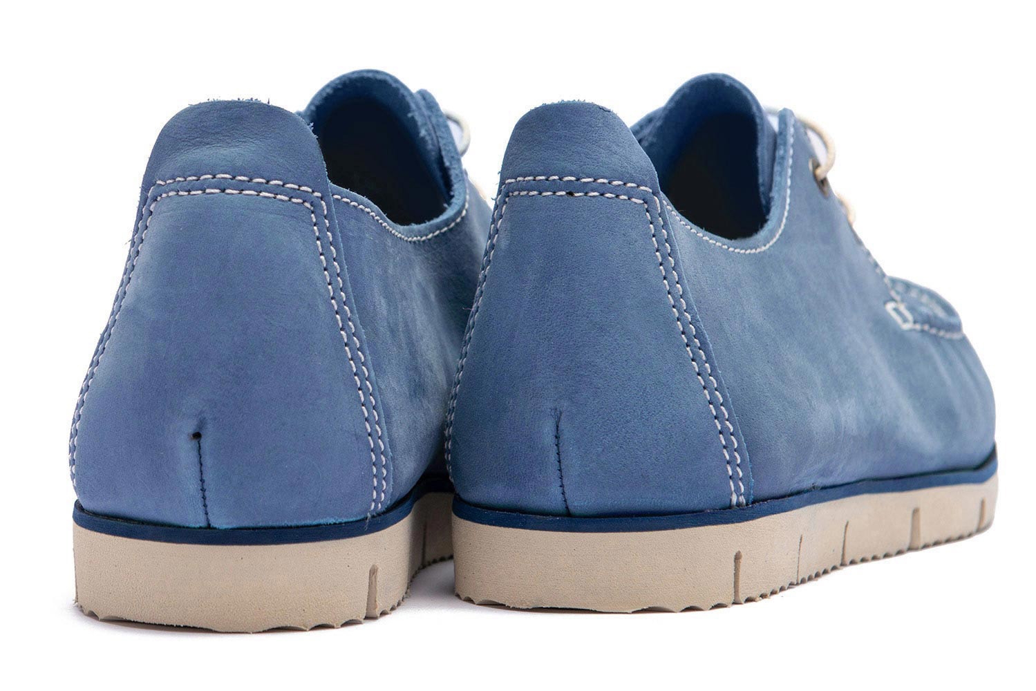 Boat shoes  albastri piele nabuc 2