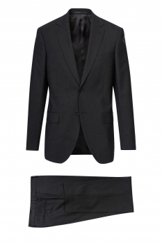 Costum slim conti negru uni