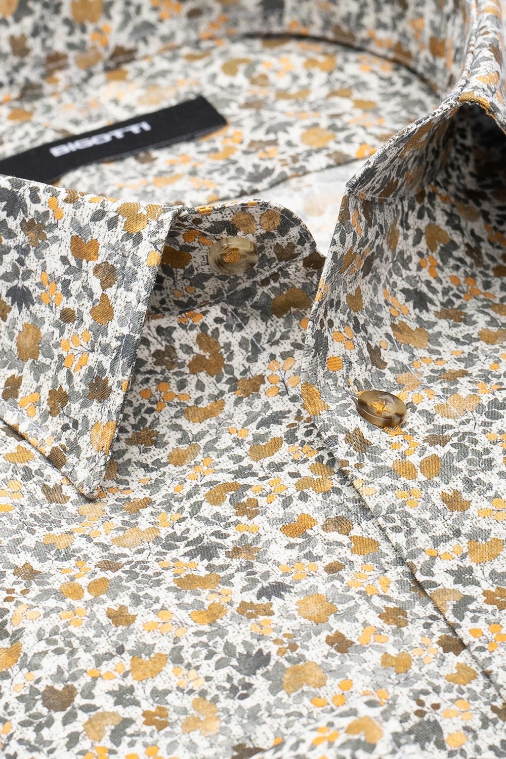 Camasa slim alba print floral 1