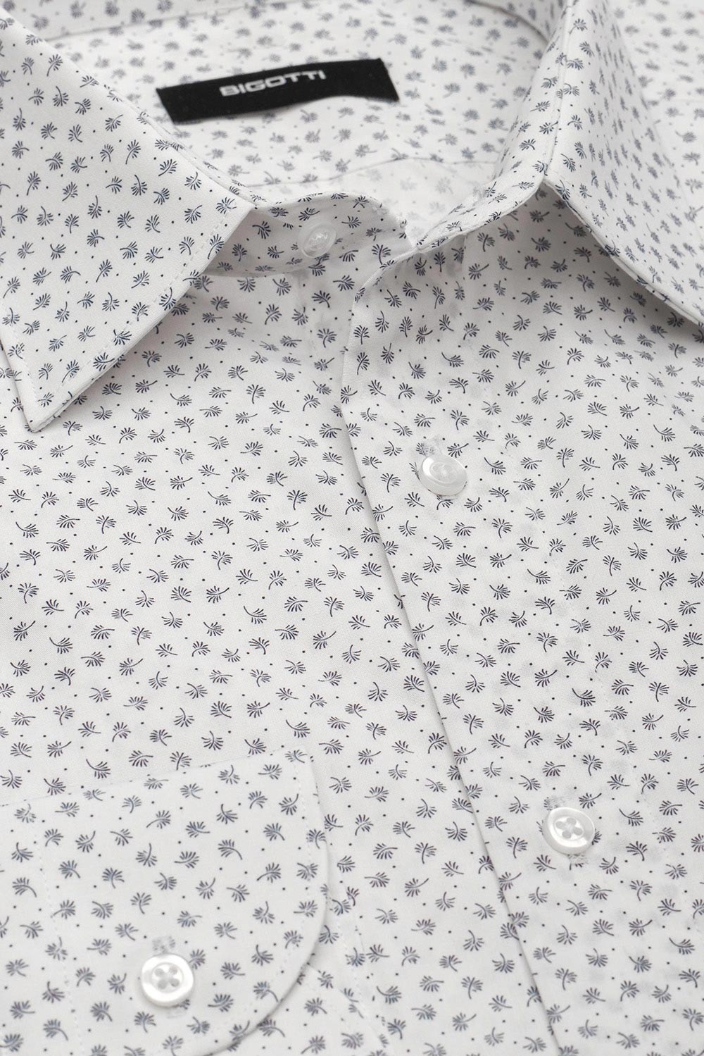 Camasa shaped alba print geometric 1