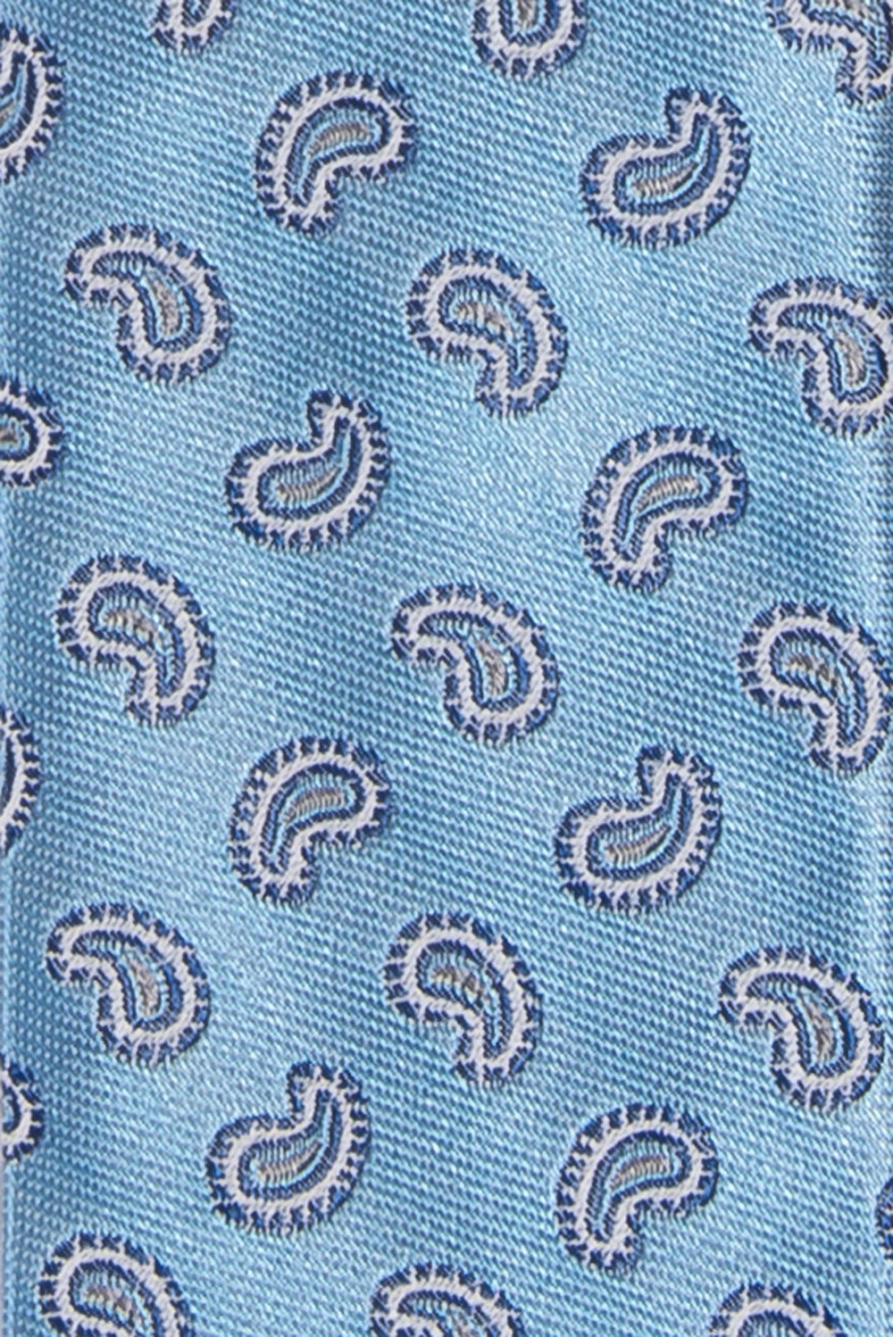 Cravata poliester bleu print floral 1