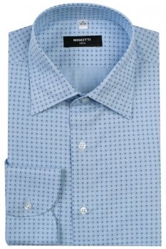 Camasa shaped bleu print floral