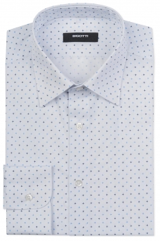 Camasa slim alba print geometric
