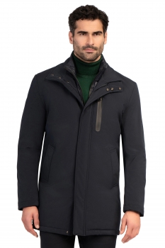 Jacheta slim bleumarin uni