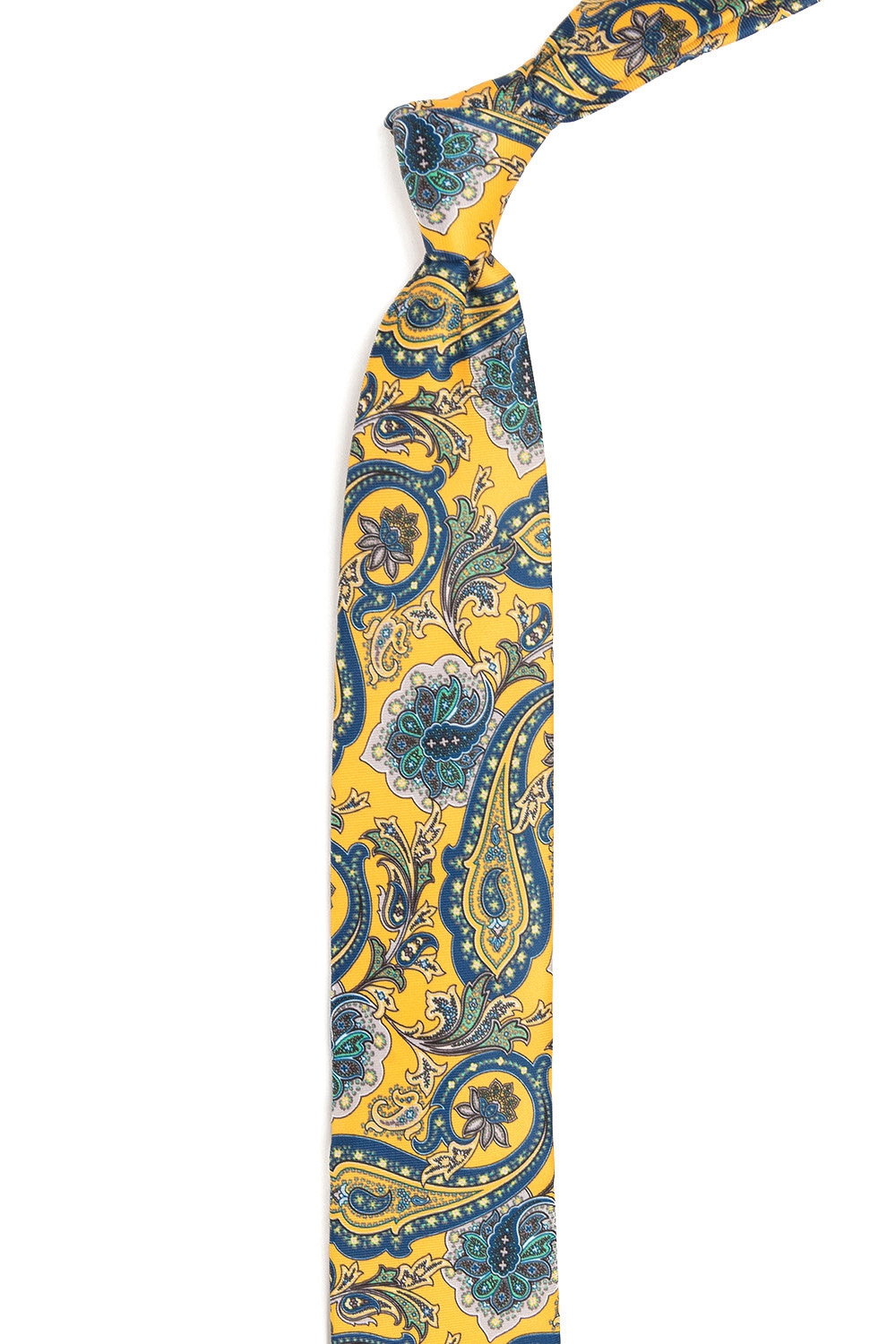 Cravata galbena print floral 1