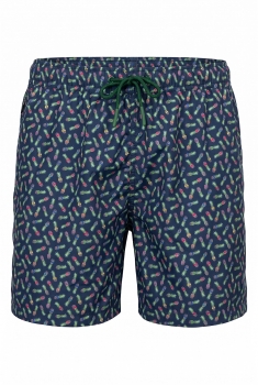 Short slim bleumarin print