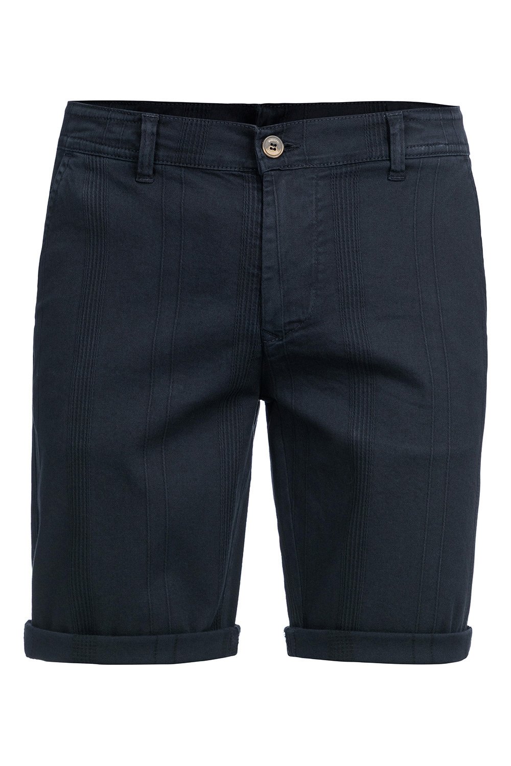 Pantaloni scurti slim bleumarin uni 1