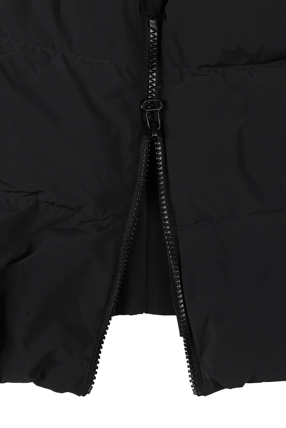 Jacheta  slim neagra cu puf 3