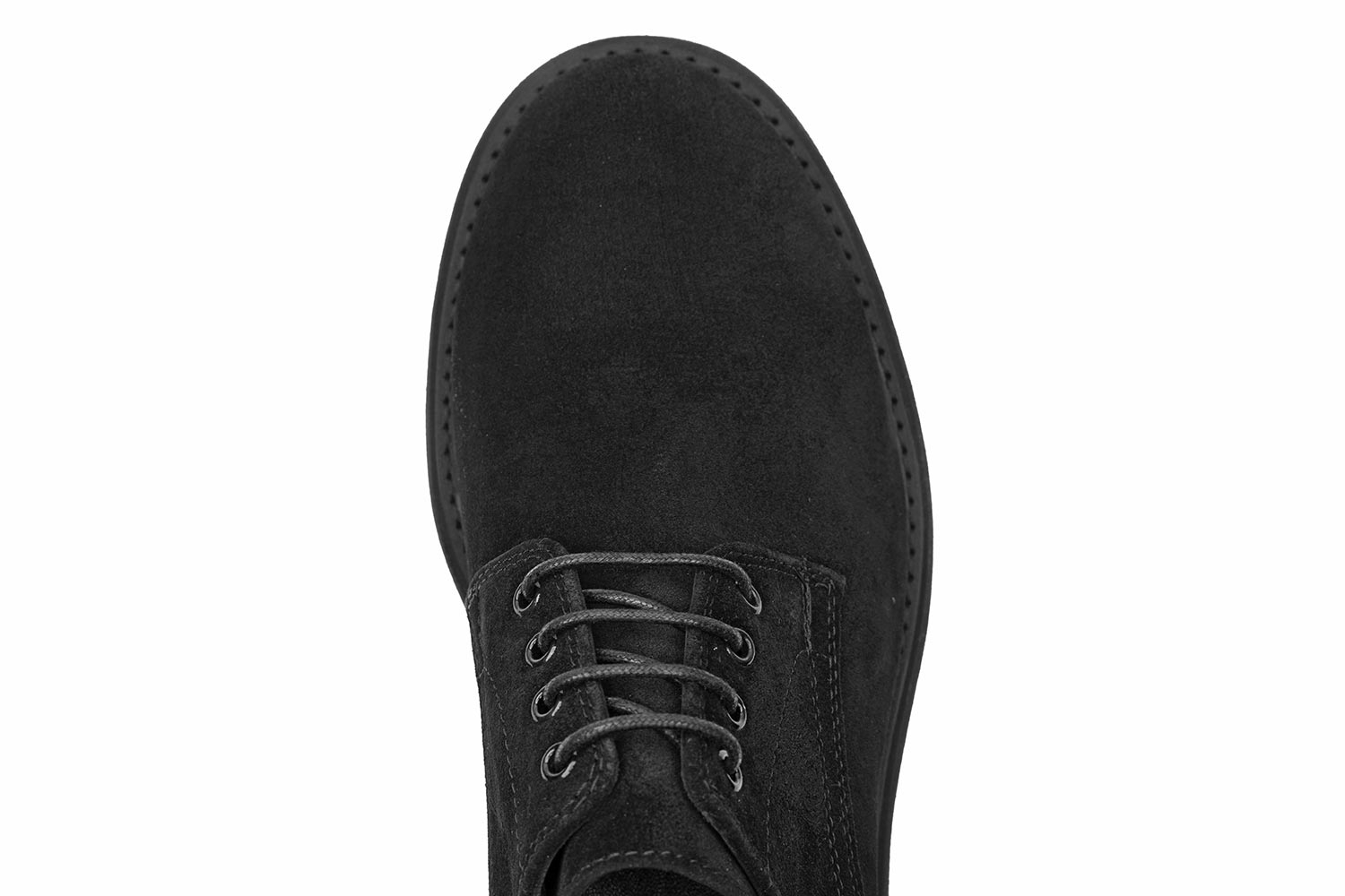 Pantofi negri piele intoarsa 3