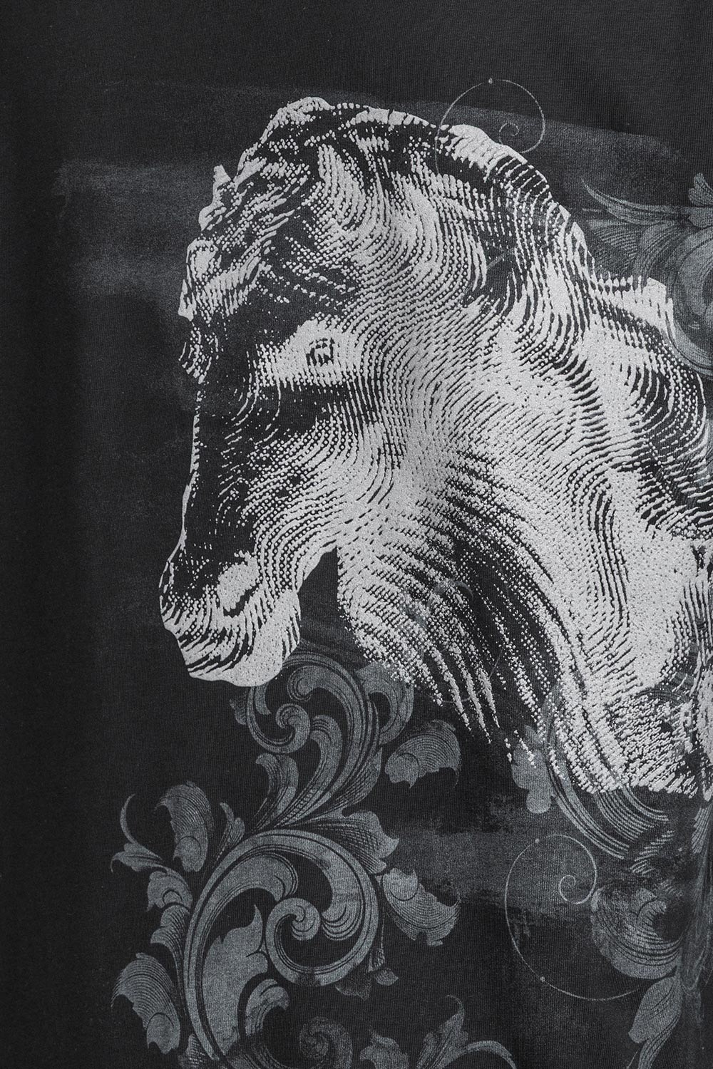 Tricou oversize negru print 3