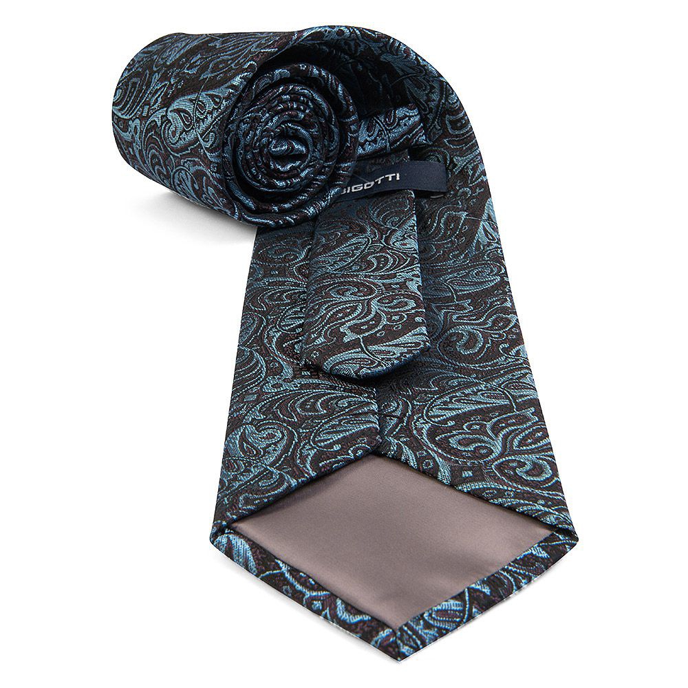 Cravata bleumarin print floral 3