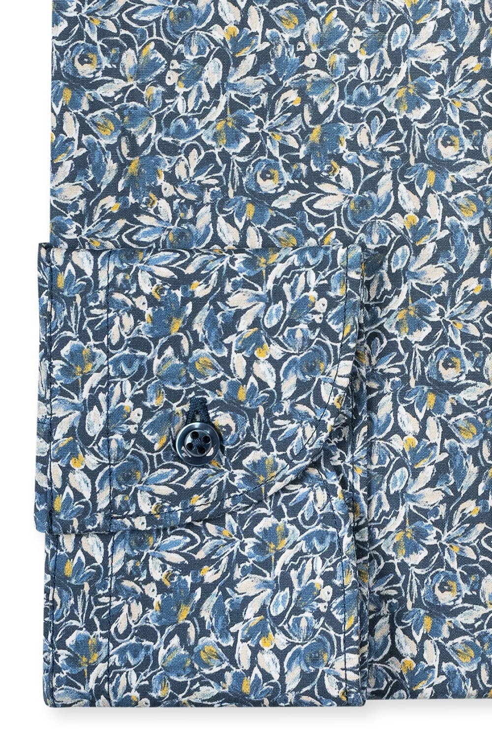 Camasa shaped bleu print floral 2
