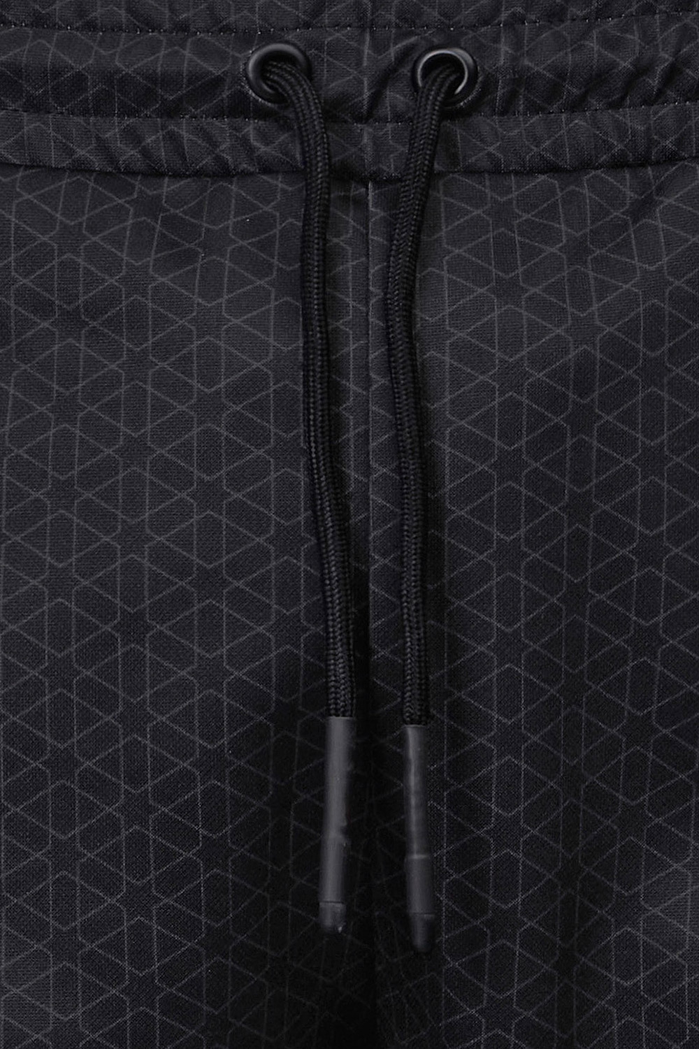 Pantaloni trening slim Negri print Geometric 1