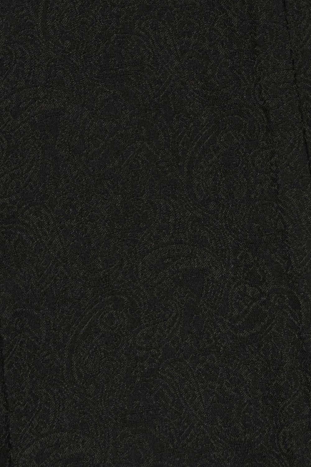 Costum slim negru print floral 2