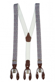Bretele grena print floral 