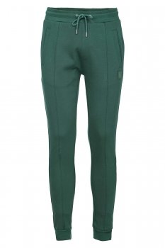 Slim body green plain trousers