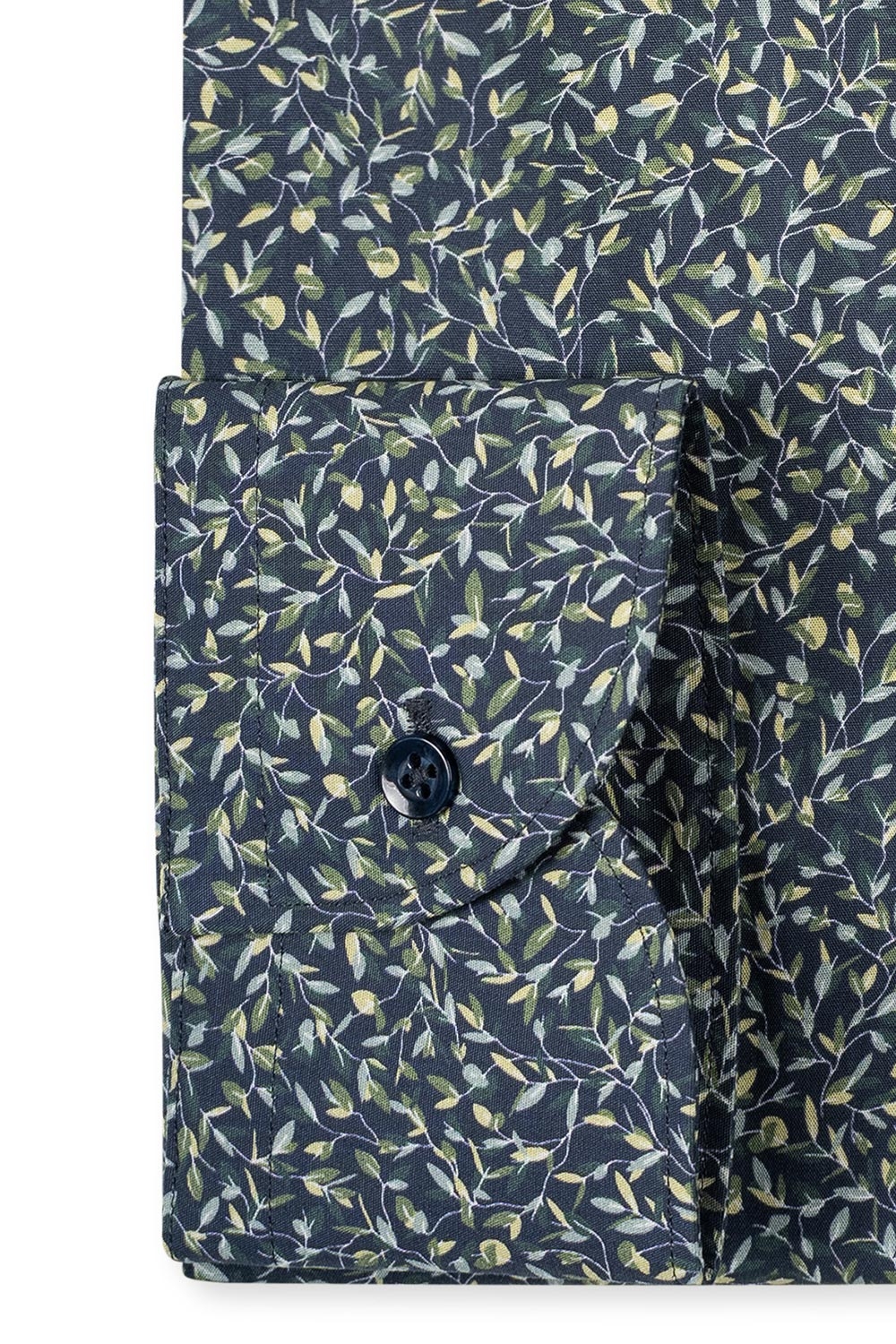 Camasa slim bleumarin floral 2
