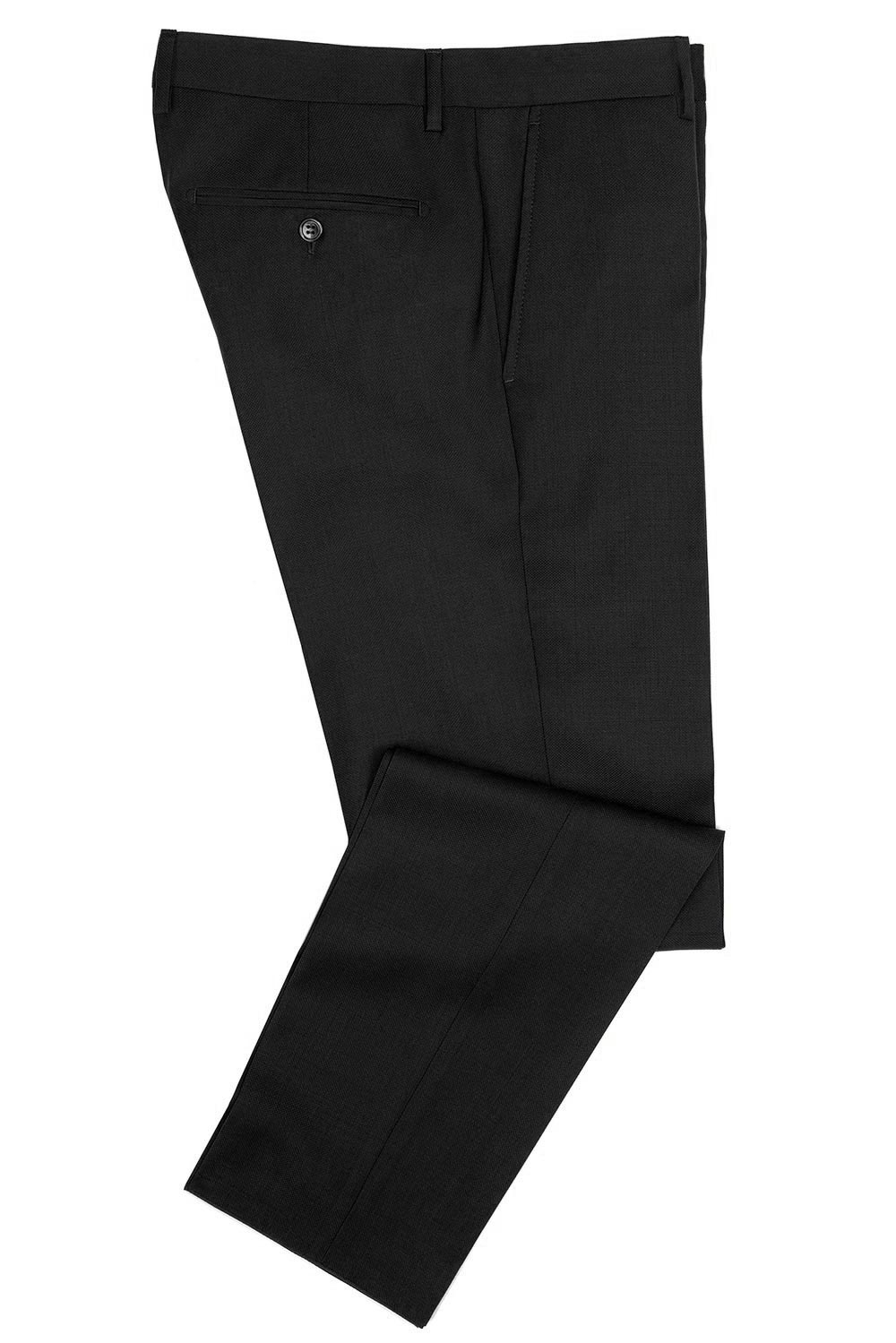 Pantaloni slim conti negri uni 0