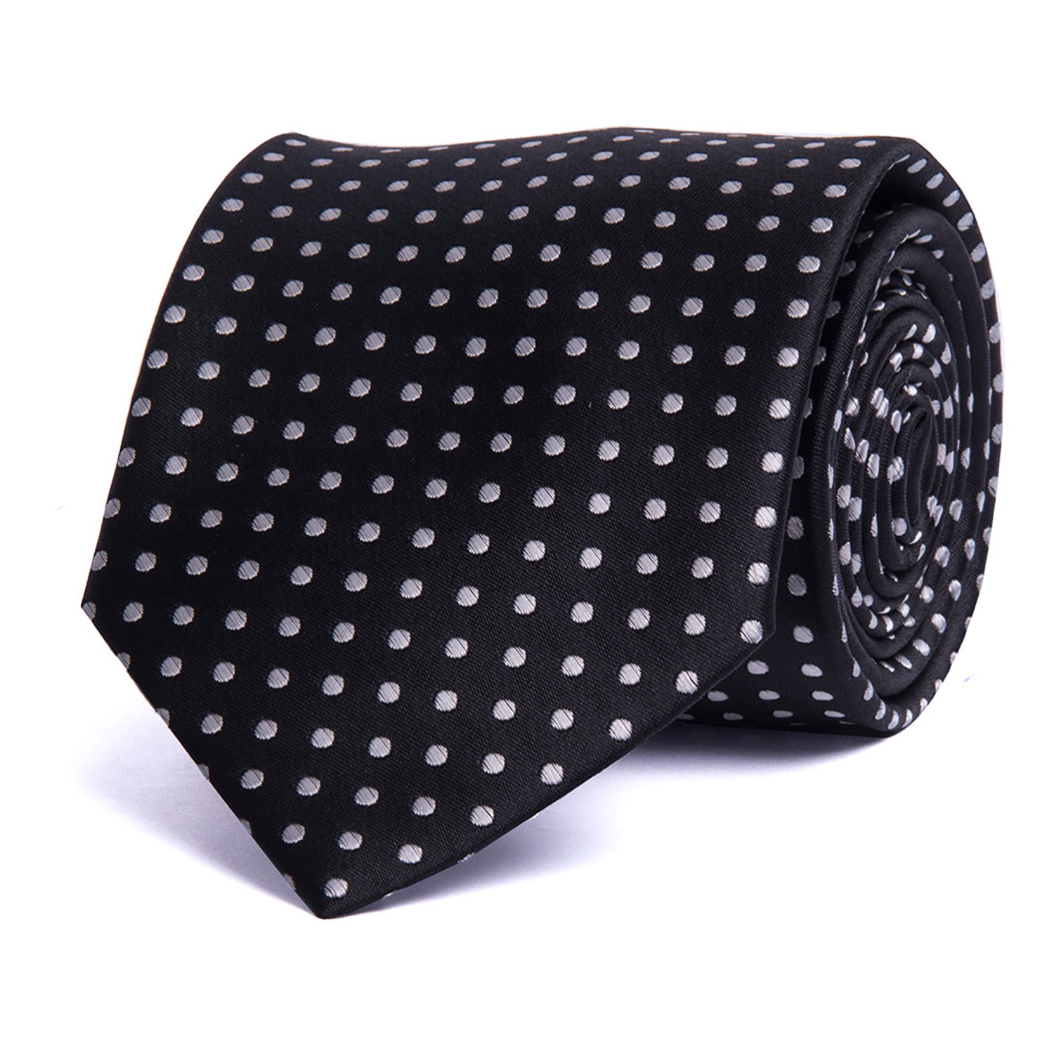 Cravata neagra print geometric 3