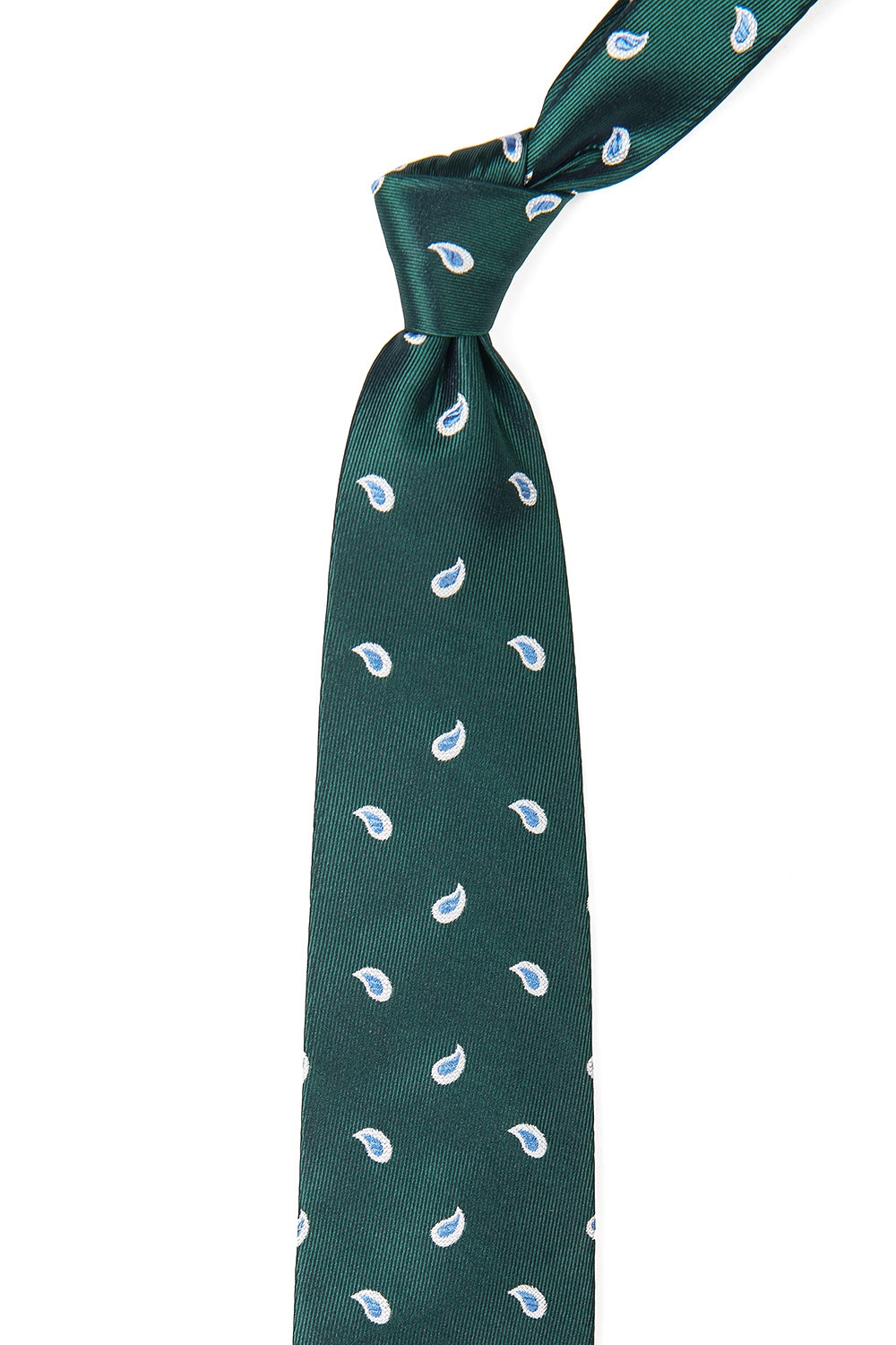 Cravata verde print floral 1