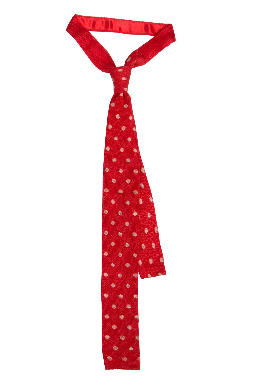 Cravata tricotata rosie buline 3