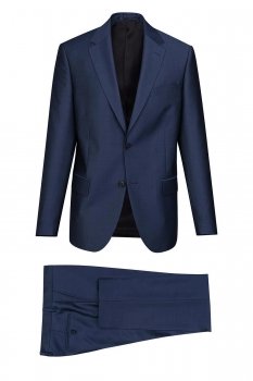 Costum albastru uni