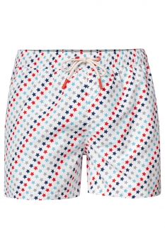 Short slim multicolor print 