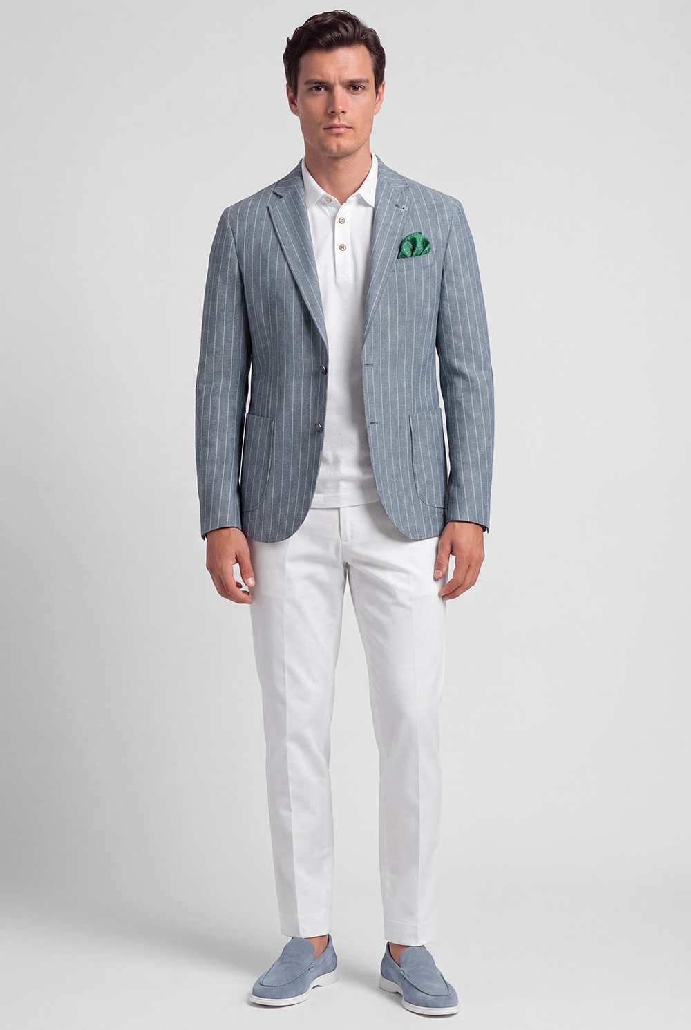 Slim body grey stripe blazer 4