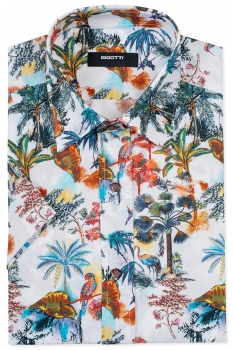 Slim body white fantasy shirt