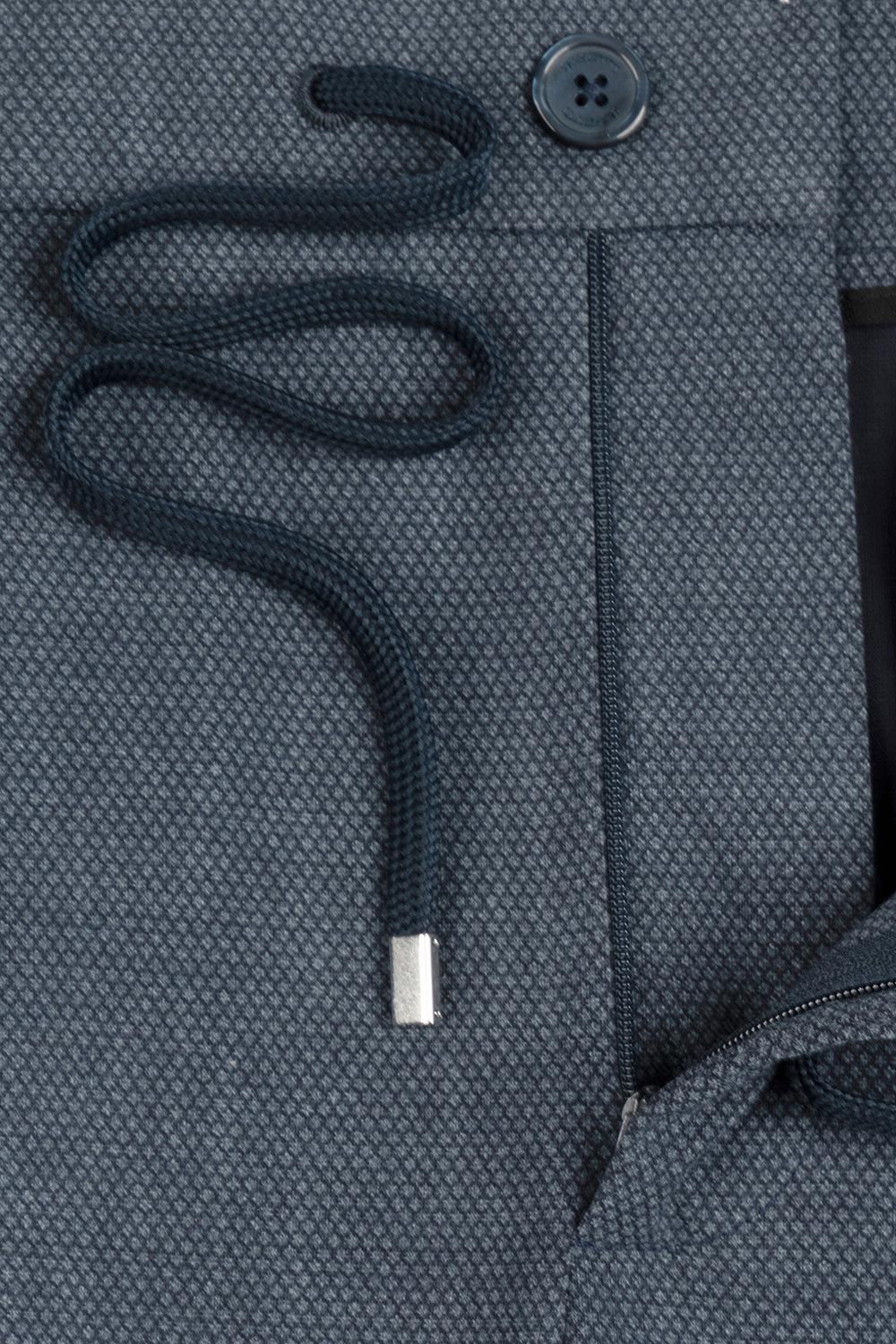 Pantaloni slim albastri uni 2