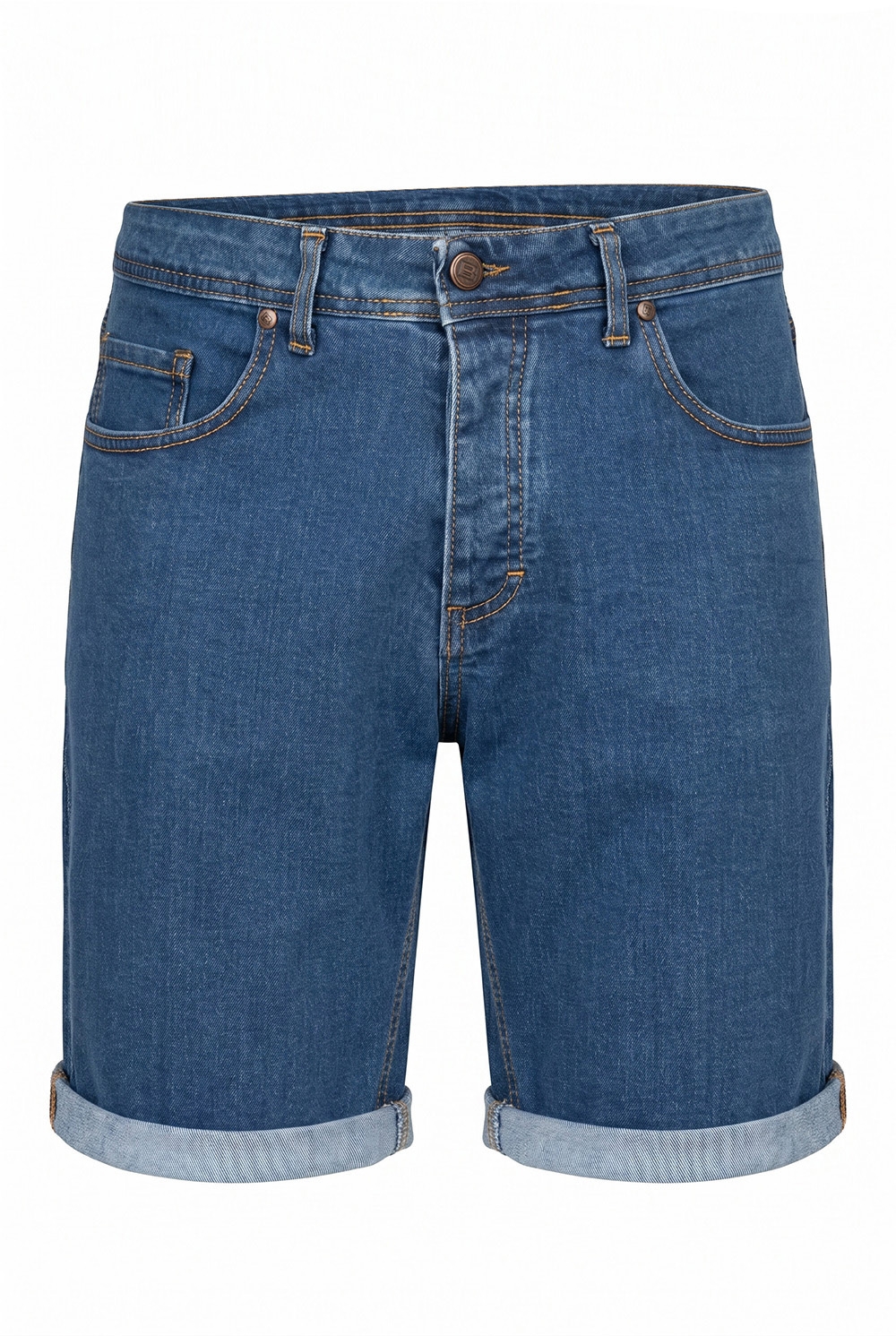 Blugi scurti slim albastri 1
