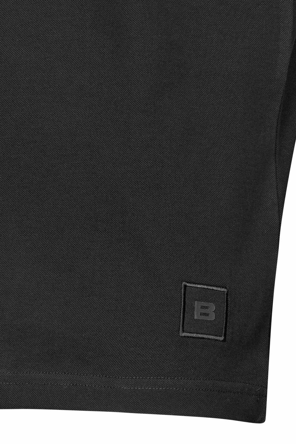 Tricou slim negru guler in v 2