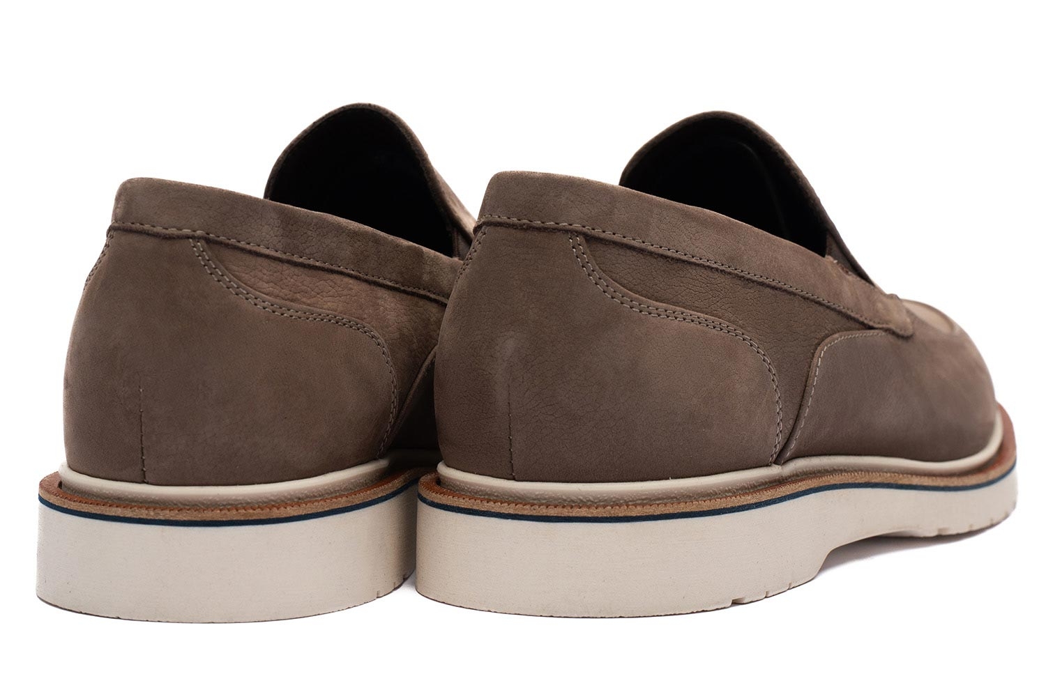 Mocasini bej piele nabuc 2