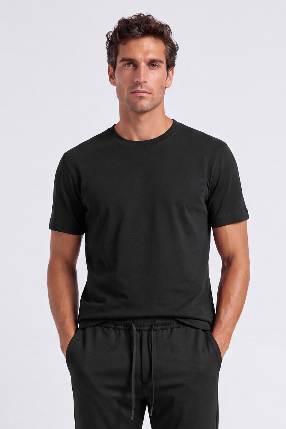 Tricou oversize negru uni 0